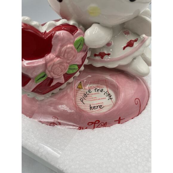 Blue Sky Clayworks Hello Kitty Be My Valentine Tea Light By Heather Goldminc NWT - Picture 2 of 15
